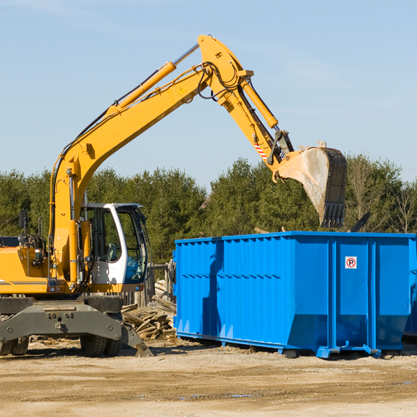 what are the rental fees for a residential dumpster in West Point AL